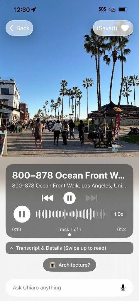 Chiaro app screenshot